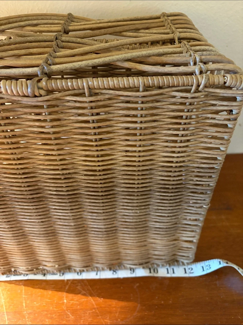 Natural Wicker Countertop Organizer - Tan